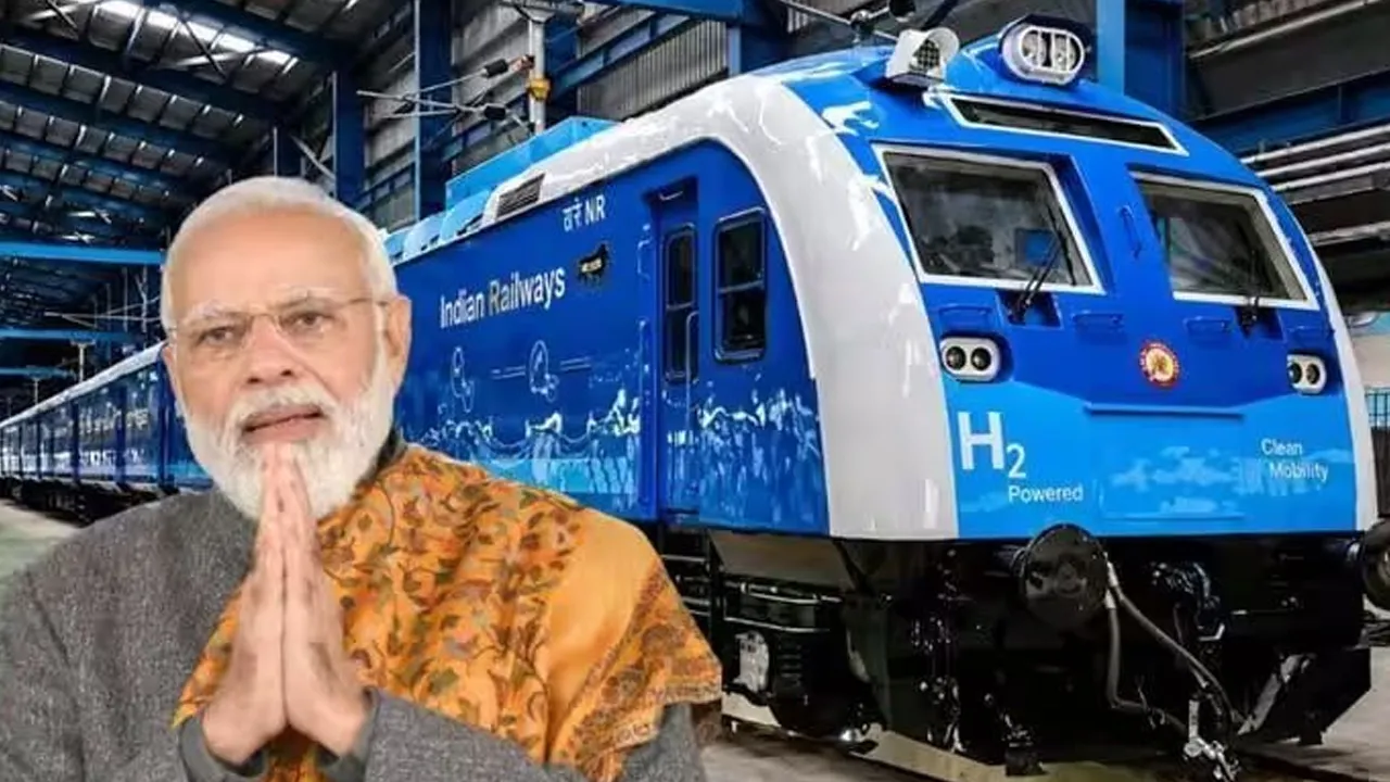 દેશને પહેલી હાઇડ્રોજન ટ્રેન; કોઈ ઇલેક્ટ્રિક વાયરિંગ નહીં, કોઈ ડીઝલ ખર્ચ નહીં, એક સાથે 2600 લોકો મુસાફરી કરી શકશે