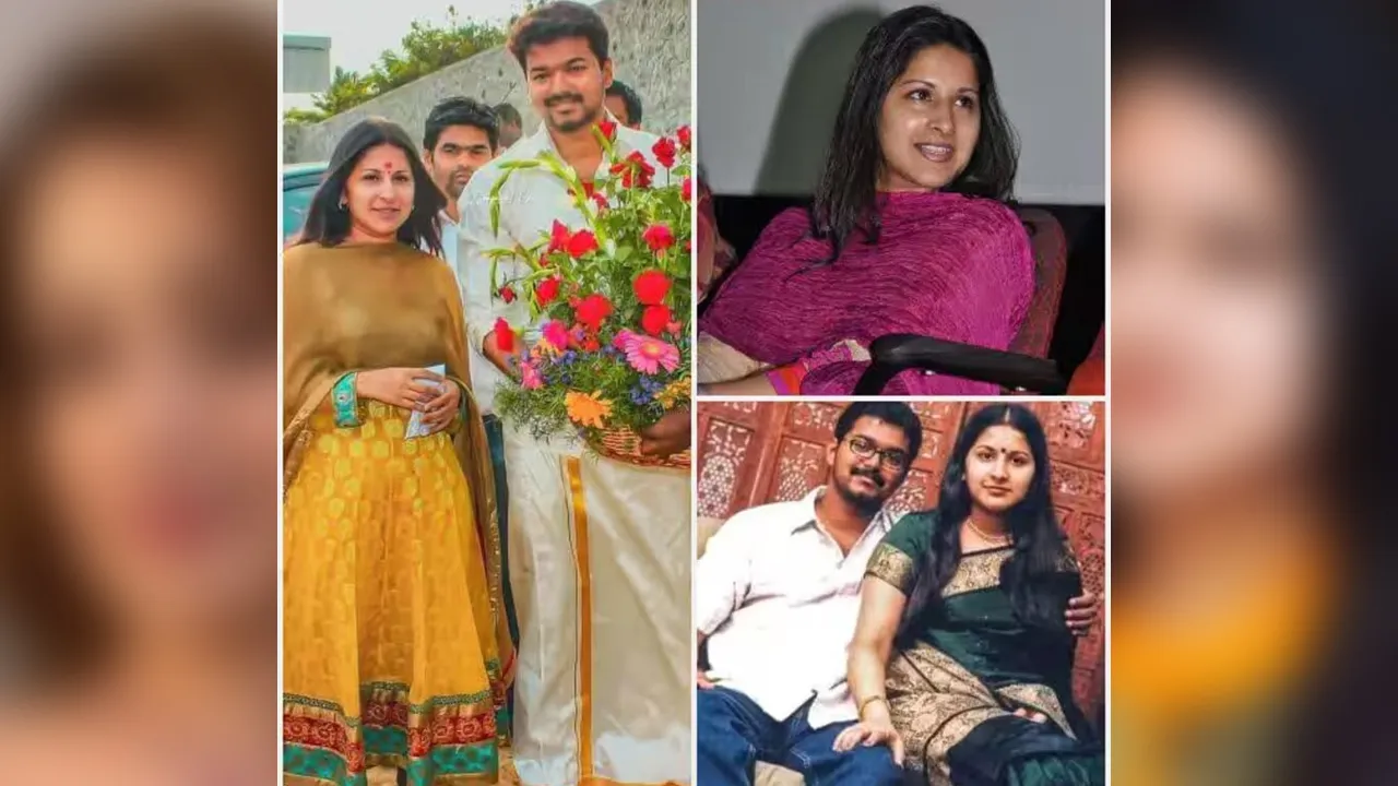 CM Vijay-Wife Sangeetha