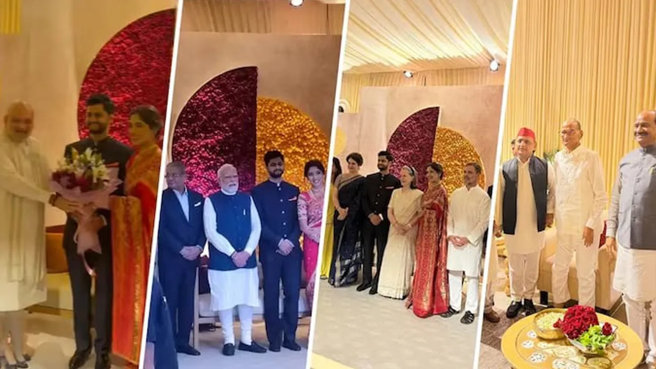 રાજકીય મતભેદો ભૂલીને મુંબઇમાં ભેગા થયા દિગ્ગજ, સુપ્રિયા સુલેની પુત્રીના લગ્નમાં હાજરી આપી