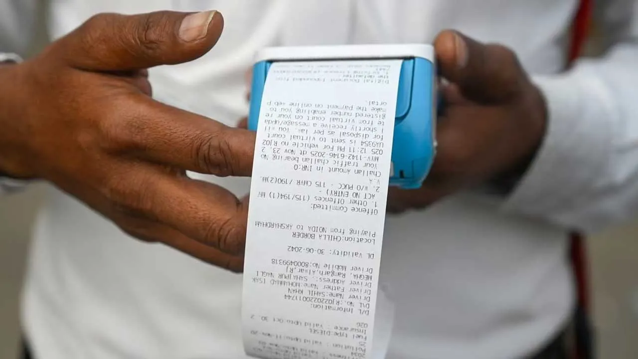 Traffic Challan-Electricity Bill