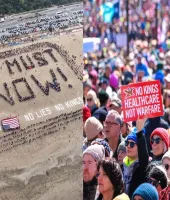 ઈરાન સાથે યુદ્ધના કારણે ટ્રમ્પ સામે 'નો કિંગ્સ'નો બળવો, અમેરિકાથી યુરોપ સુધી પહોંચ્યો જનાક્રોશ