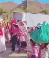 ખભા પર વર, માથા પર કરિયાવર... કાર કે બસ વિના નીકળી જાન, અનોખા લગ્ન થયા વાયરલ