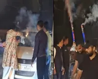 જાહેર રસ્તો રોકી ફટાકડા ફોડનાર ઉદ્યોગપતિ દીપક ઈજારદારને ધરપકડની ગણતરીની મિનિટમાં જામીન મળી ગયા