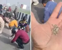 ચાંદીના નામ પર હાપુરના લોકો આ શું લૂંટી ગયા? હાઇવે પર ટ્રક પલટી ગઈ