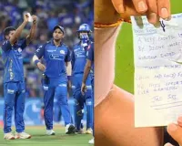 IPL ક્રિકેટરે લાઈવ મેચ દરમિયાન ખિસ્સામાંથી એક ચિઠ્ઠી કાઢી, છેલ્લે લખ્યું હતું 'જય શ્રી રામ'; જાણો આખી વાત શું છે