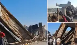 વલસાડમાં 42 કરોડના ખર્ચે બની રહેલો નિર્માણાધીન બ્રિજ ધડામ; 5 શ્રમિક ઇજાગ્રસ્ત