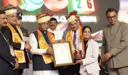 માહેશ્વરી મહાકુંભ 2026 : ભાવિકા માહેશ્વરીને સમાજ ગૌરવની ઉપાધિ, રાજ્યપાલ દ્વારા સન્માન 