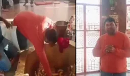 લાંચને લઈને ગ્રામ સચિવ અને શખ્સ પહોંચ્યા શિવ મંદિર, બંનેએ ભોલેનાથના સોગંધ ખાધા; એક કહે- ‘10 હજાર માંગ્યા, બીજો કહે- તેણે ચીમકી આપી..’