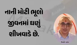 નાની મોટી ભૂલો જીવનમાં ઘણું શીખવાડે છે