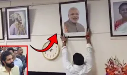 છત્રપતિ શિવાજી મહારાજની બાજુમાં મુકાયેલ PM મોદીનો ફોટો હટાવાયો, આ સરકારી કોલેજમાં બની ઘટના