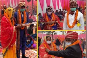એક જ મંડપમાં મા અને દીકરીએ કર્યા લગ્ન, માતાએ દિયર સાથે ફેરા ફર્યા