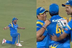 Video: રૈનાએ પકડ્યો એવો કેચ કે અમિત મિશ્રાએ કહ્યું- તારું ટાઇમ મશીન આપશે મને?