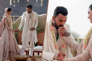 આથિયા શેટ્ટી અને કેએલ રાહુલ લગ્નના તાંતણે બંધાયા, 5 તસવીર શેર કરી