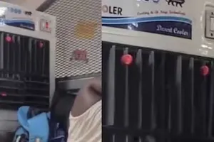 શું પ્રો મેક્સ શખ્સ છે! ટ્રેનમાં કુલર લઈને પહોંચી ગયો પેસેન્જર, ઉપરની બર્થ પર...