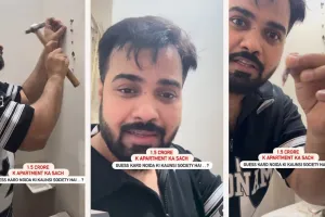 1.5 કરોડના ફ્લેટમાં દીવાલ એવી કે પેન્સિલથી પણ કાણું પડી જાય; જુઓ વીડિયો