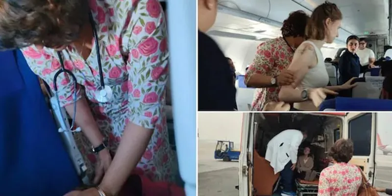 ચાલુ વિમાનની અંદર અમેરિકન મહિલા શ્વાસ ઘૂંટાવાથી બેભાન થઇ ત્યારે કોંગ્રેસ નેતાએ બચાવ્યો તેનો જીવોમ
