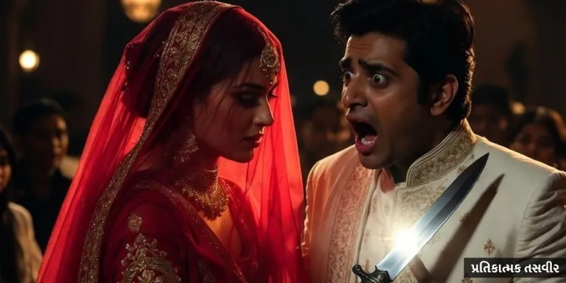 વરરાજાએ સુહાગરાતે સ્પર્શ કર્યો તો દુલ્હને મારી દીધી છરી, પછી પ્રેમી કાકા સાથે ફરાર થઈ ગઈ