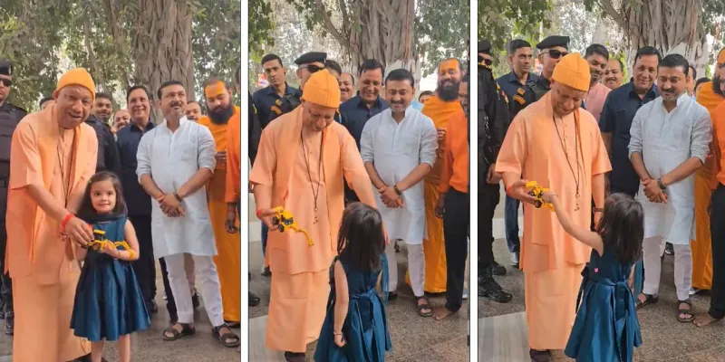 5 વર્ષની બાળકીએ CMને કહ્યું- આંખો બંધ કરી દો, તમને કંઈ આપવું છે, જુઓ વીડિયો