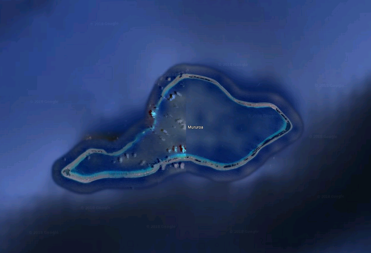 Moruroa, a mysterious island in French Polynesia used for nuclear testing